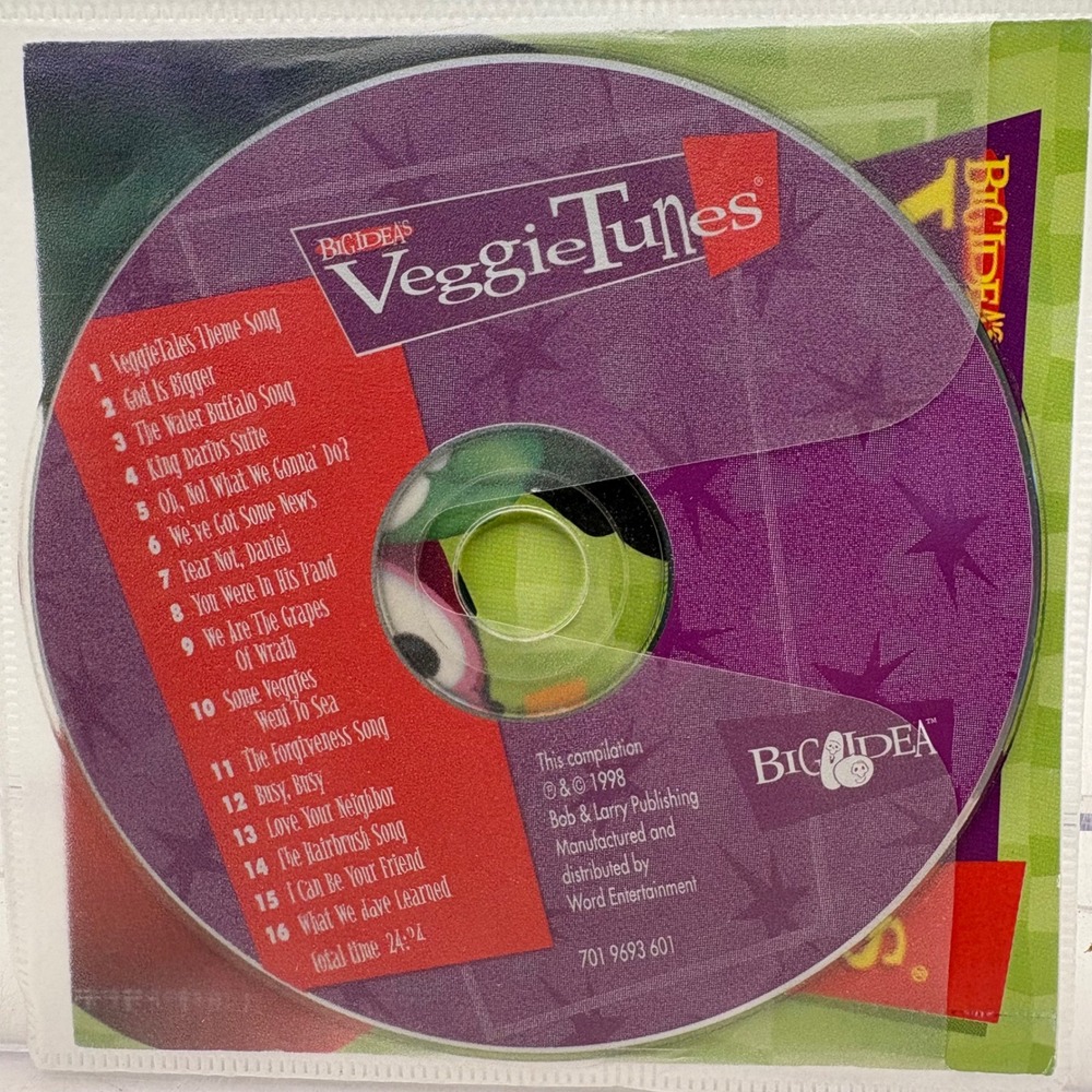 Big Idea VeggieTunes CD 1998 VeggieTales Soundtrack‎ Compilation 701 9693 601